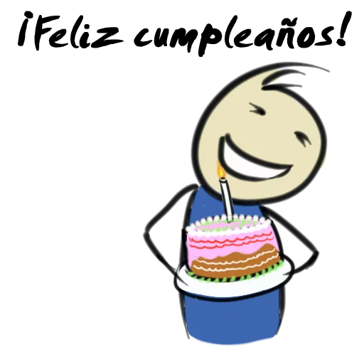 🎂 Стикер «Qonshu-Español» для Telegram