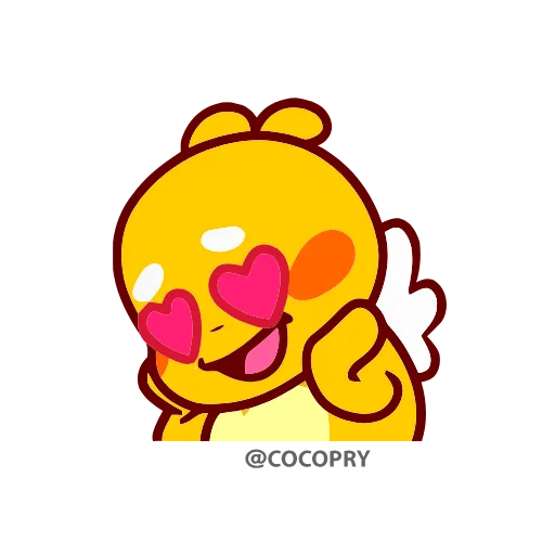😍 Стикер «Qoo Bee Agapi» для Telegram