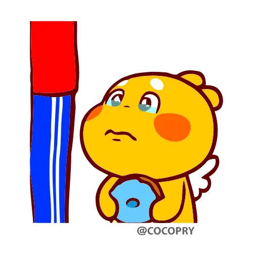 😢 Стикер «Qoo Bee Agapi» для Telegram