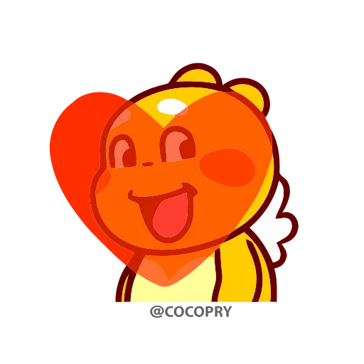 😘 Стикер «Qoo Bee Agapi» для Telegram