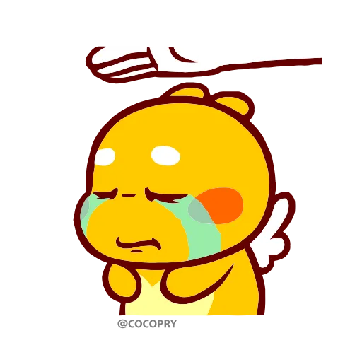 😭 Стикер «Qoo Bee Agapi» для Telegram