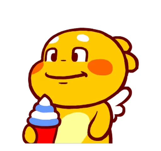🍦 Стикер «QooBee» для Telegram