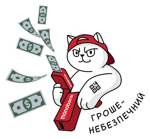 💸 Стикер «QR-cat» для Telegram