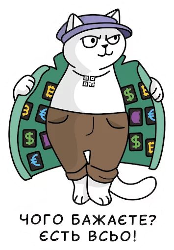 🧥 Стикер «QR-cat» для Telegram