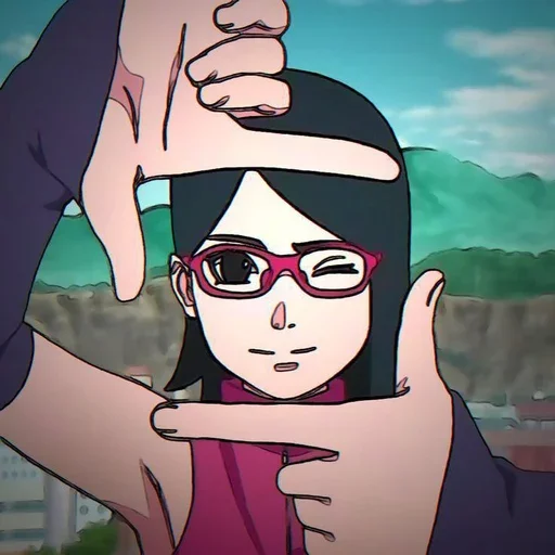 🧁 Стикер «Sarada Uchiha» для Telegram