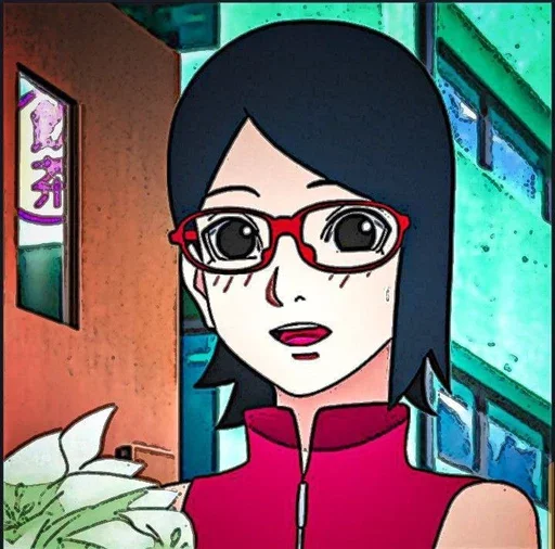 Стикерпак Sarada Uchiha для Telegram