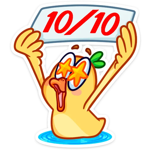 👍 Стикер «Утёнок Кряк» для Telegram