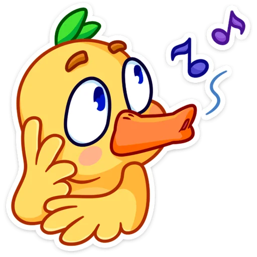 🎶 Стикер «Утёнок Кряк» для Telegram