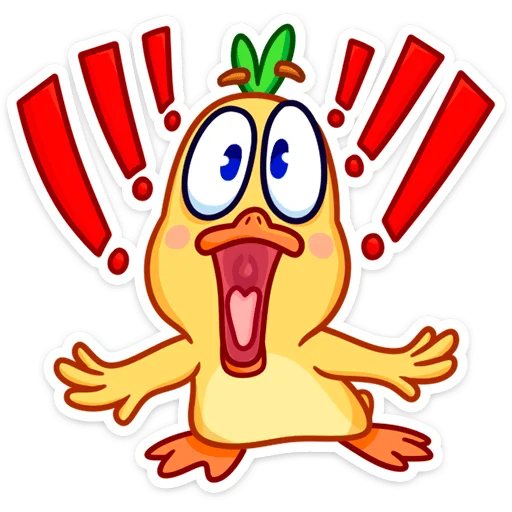 😳 Стикер «Утёнок Кряк» для Telegram