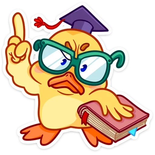 ☝️ Стикер «Утёнок Кряк» для Telegram