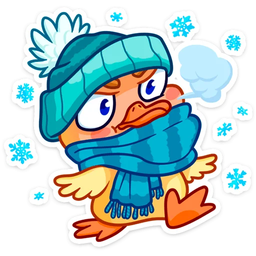 🥶 Стикер «Утёнок Кряк» для Telegram