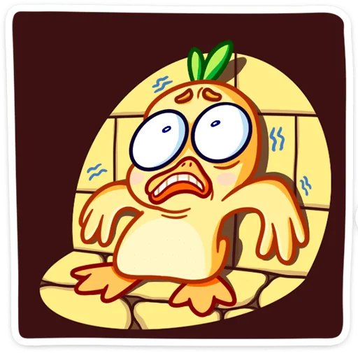 😬 Стикер «Утёнок Кряк» для Telegram
