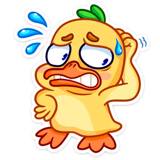 😬 Стикер «Утёнок Кряк» для Telegram