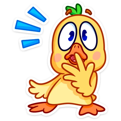 😳 Стикер «Утёнок Кряк» для Telegram