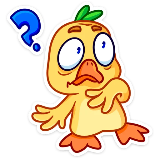 🤔 Стикер «Утёнок Кряк» для Telegram