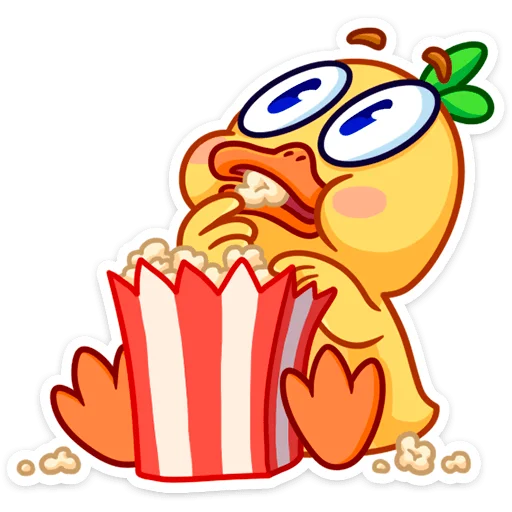 🍿 Стикер «Утёнок Кряк» для Telegram