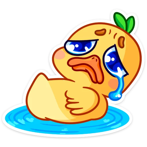 😢 Стикер «Утёнок Кряк» для Telegram