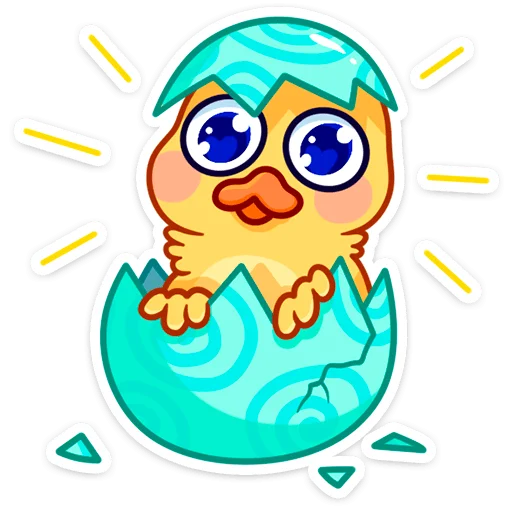 🐣 Стикер «Утёнок Кряк» для Telegram