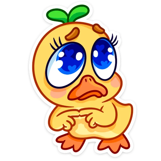 🥺 Стикер «Утёнок Кряк» для Telegram