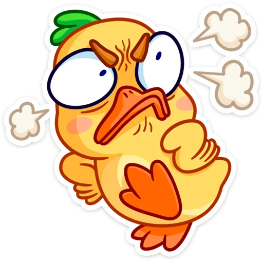 😡 Стикер «Утёнок Кряк» для Telegram