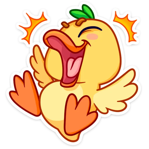 🤣 Стикер «Утёнок Кряк» для Telegram