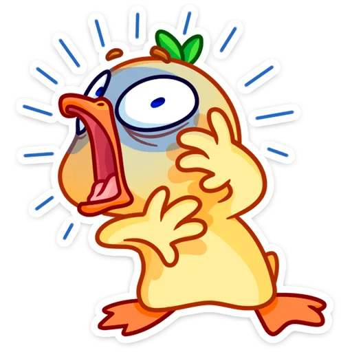 😳 Стикер «Утёнок Кряк» для Telegram