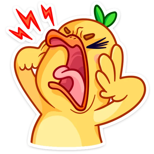 🤬 Стикер «Утёнок Кряк» для Telegram