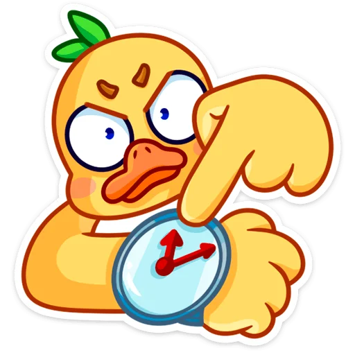 😠 Стикер «Утёнок Кряк» для Telegram