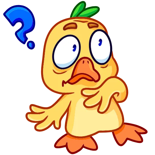 ❓ Эмодзи «Утёнок Кряк» для Telegram