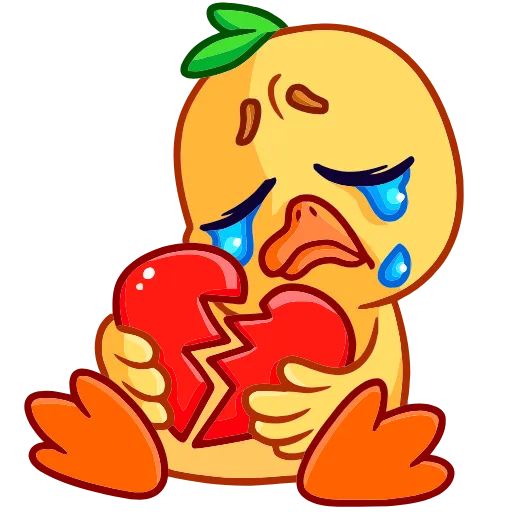 😭 Эмодзи «Утёнок Кряк» для Telegram