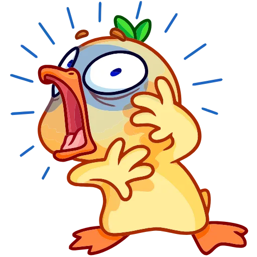 😱 Эмодзи «Утёнок Кряк» для Telegram