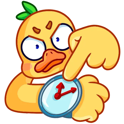 ⏳ Эмодзи «Утёнок Кряк» для Telegram