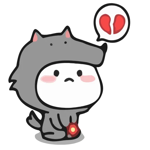 💔 Стикер «Quby Кьюби» для Telegram
