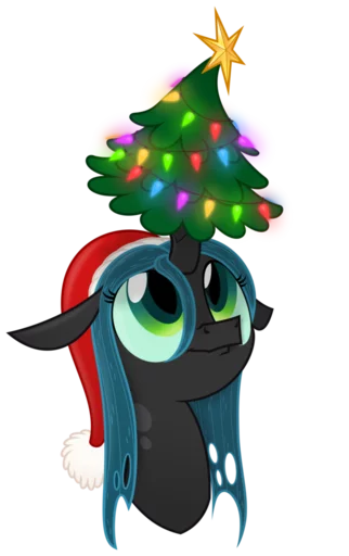 🎄 Стикер «Queen Chrysalis» для Telegram