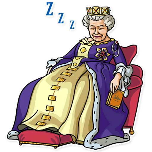 😴 Стикер «The Queen» для Telegram