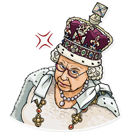 😡 Стикер «The Queen» для Telegram