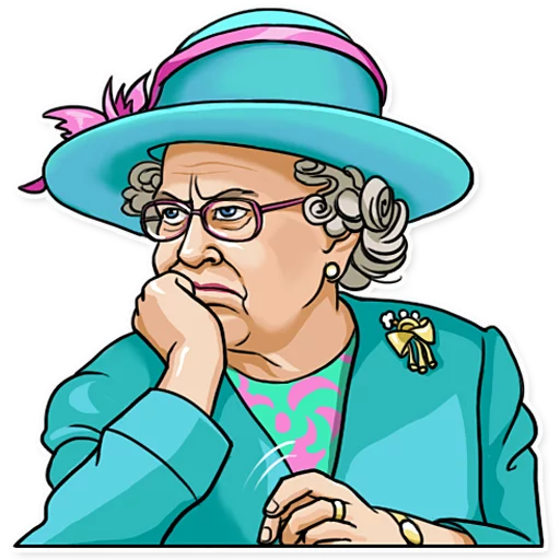 🙄 Стикер «The Queen» для Telegram