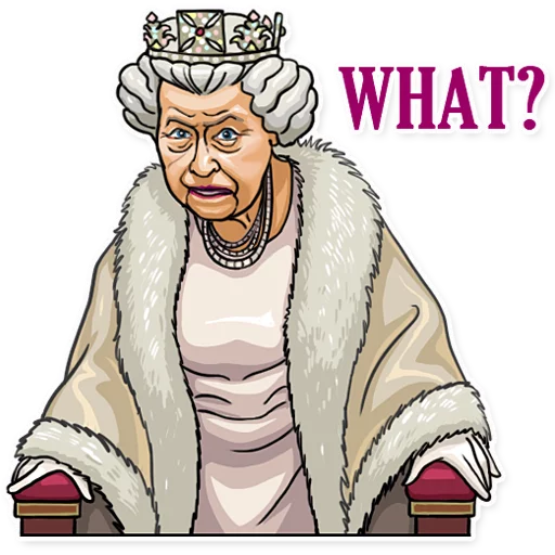 😵 Стикер «The Queen» для Telegram