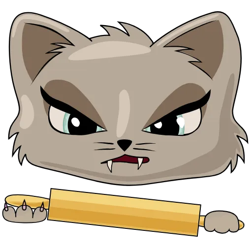😡 Стикер «Queenie Kitty» для Telegram