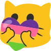 ❤️ Эмодзи «QueerCats» для Telegram