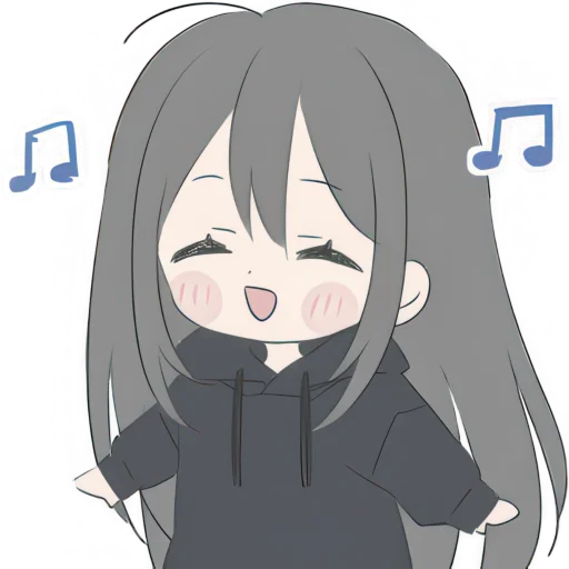 🎵 Стикер «Тихая девушка» для Telegram