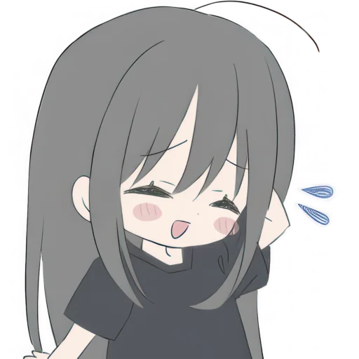 🤣 Стикер «Тихая девушка» для Telegram