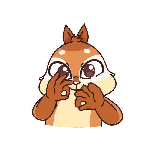 Стикер 5 Quip the Chipmunk in the City of the Deaf