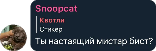 💋 Стикер «Квотли» для Telegram