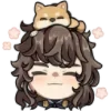Стикер 53 Tgcf X Genshin