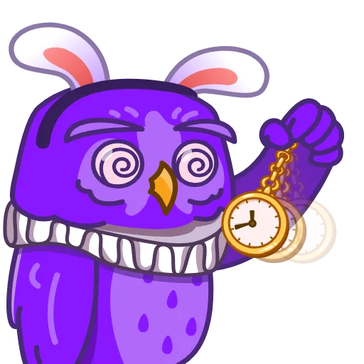 😵‍💫 Стикер «Purple Owl» для Telegram