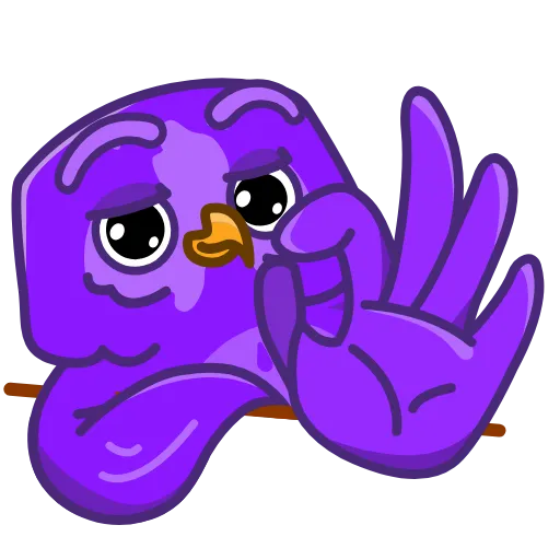 👌 Стикер «Purple Owl» для Telegram