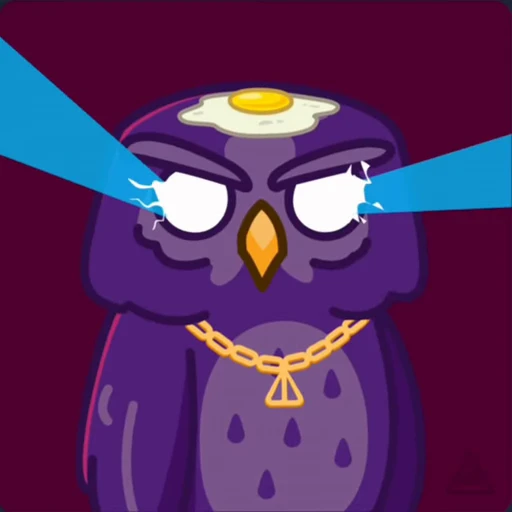 💜 Стикер «Purple Owl» для Telegram