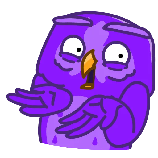 😅 Стикер «Purple Owl» для Telegram