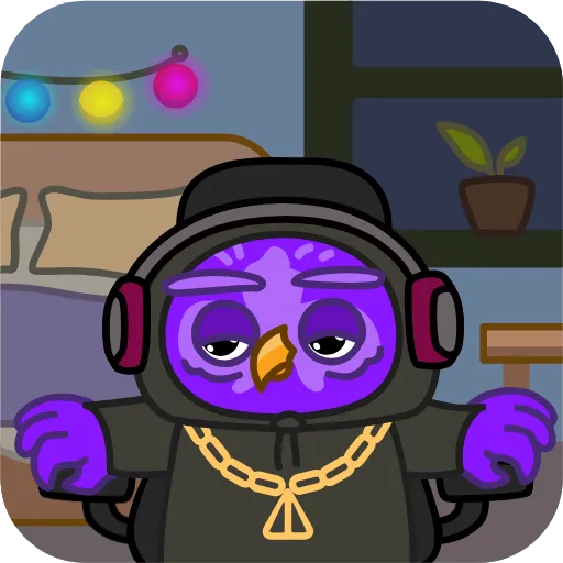 👀 Стикер «Purple Owl» для Telegram